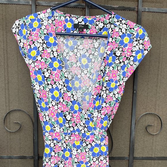 J Crew Floral Wrap Dress - Picture 4 of 7